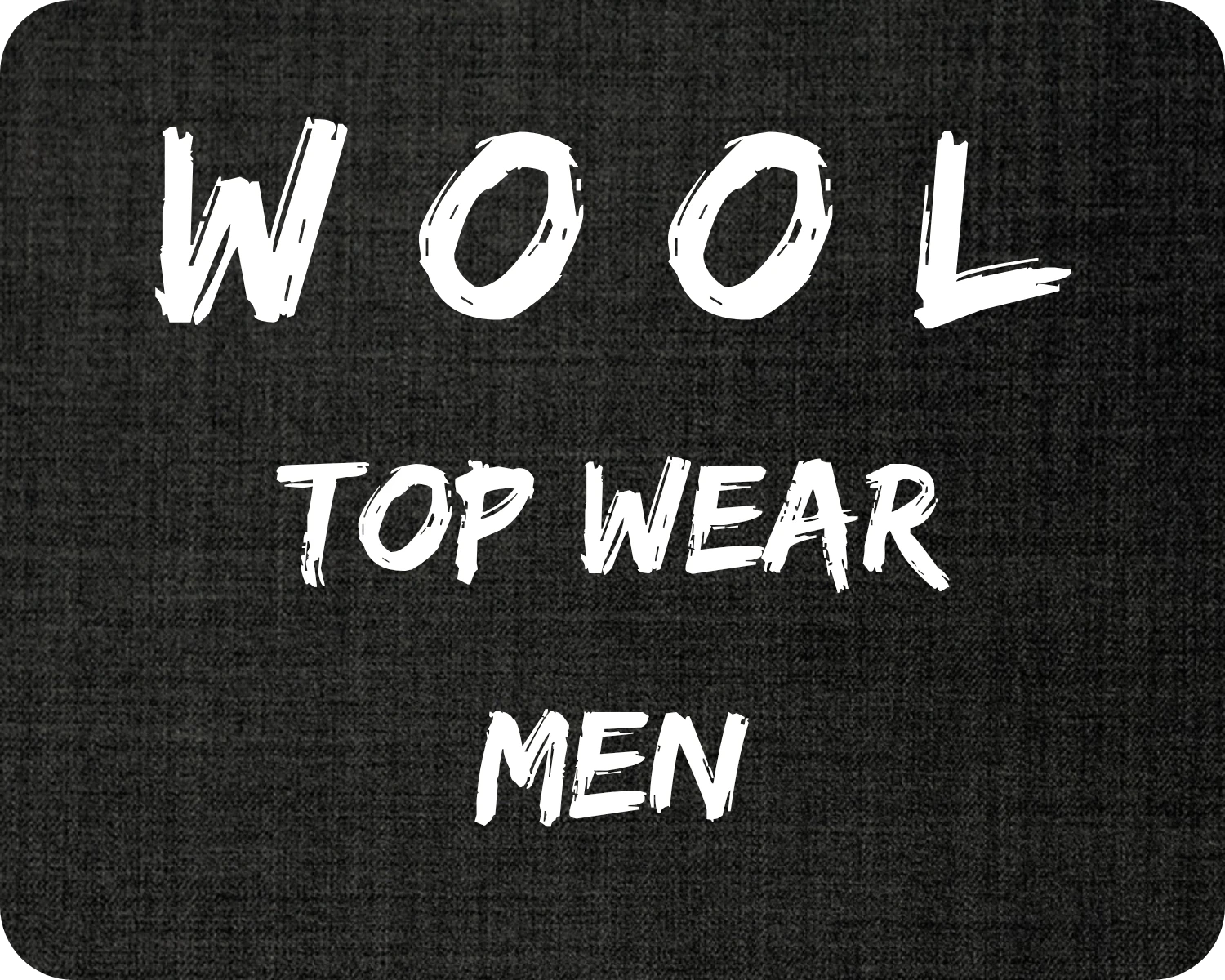 Wool Top Wear Men